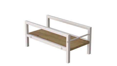 Подставка для системного блока Ferrum-decor Ники 21x24x45 Белый ДСП Дуб Артизан 16мм (FRD-105297) FRD-105297 фото