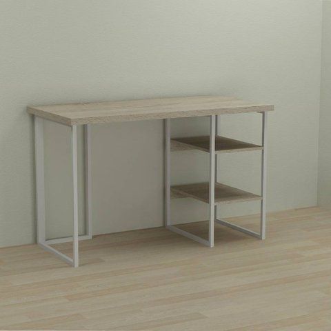 Письменный стол Ferrum-decor Кевин 76x140x70 белый ДСП Дуб Сонома 32мм (FRD-101293) FRD-101293 фото