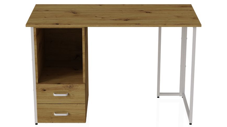 Комп'ютерний стіл Ferrum-decor Отто 75x140x60 білий ДСП Дуб Артизан 32 мм (FRD-107012) FRD-107012 фото