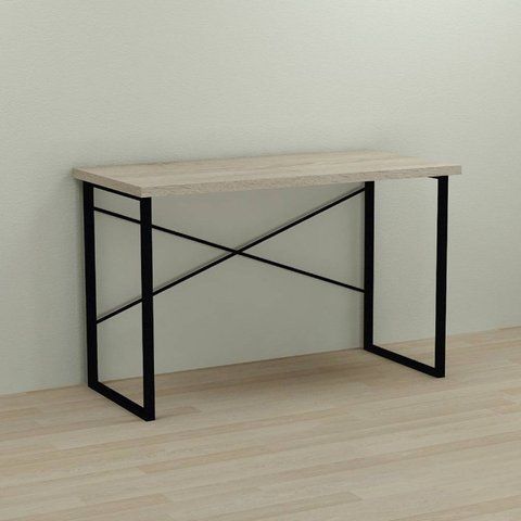 Письмовий стіл Ferrum-decor Дейв 76x140x70 чорний ДСП Дуб Сонома 32мм (FRD-102019) FRD-102019 фото