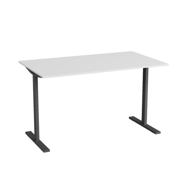 Стол письменный Space Ferrum-decor 750x1400x700 Черный металл ДСП Белый 16 мм (FRD-107988) FRD-107988 фото
