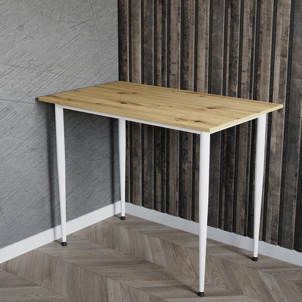 Універсальний стіл Prime Ferrum-decor 750x1400x700 Білий метал ДСП Дуб Артизан 16 мм (FRD-107738) FRD-107738 фото