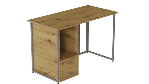 Компьютерный стол Ferrum-decor Отто 75x140x60 серый ДСП Дуб Артизан 32мм (FRD-107014) FRD-107014 фото