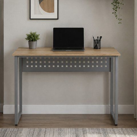 Стол письменный Майк Ferrum-decor 75x140x70 Серый металл ДСП Дуб Кремона Торро 16 мм (FRD-108365) FRD-108365 фото
