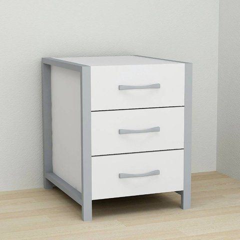 Тумба універсальна Ferrum-decor Вів'єн 3 50x41x40 сірий ДСП Біле 16мм (FRD-104196) FRD-104196 фото