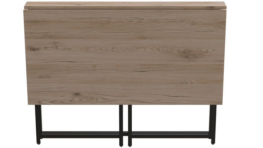 Стіл розкладний Моріс 900 Ferrum-decor 750x900x500 Чорний метал ДСП Дуб Сан-Марино 16 мм (FRD-107314) FRD-107314 фото