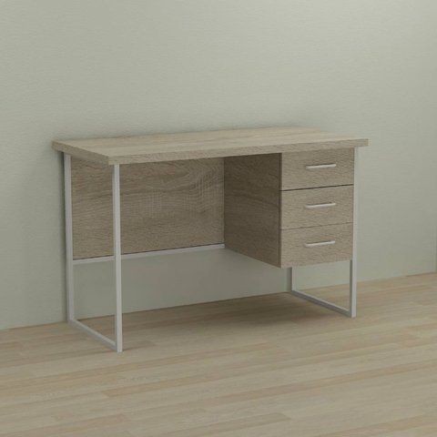 Письмовий стіл Ferrum-decor Гаррі 76x140x60 білий ДСП Дуб Сонома 32мм (FRD-104066) FRD-104066 фото