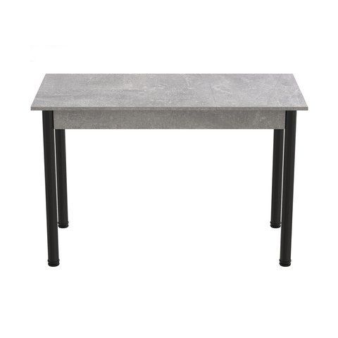 Стіл кухонний Ferrum-decor Беніта 75x120x70 Чорний ДСП Бетон 16мм (FRD-105569) FRD-105569 фото