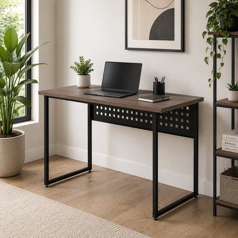 Стіл письмовий Майк Ferrum-decor 75x120x70 Чорний метал ДСП Дуб Кремона Канолло 32 мм (FRD-108216) FRD-108216 фото