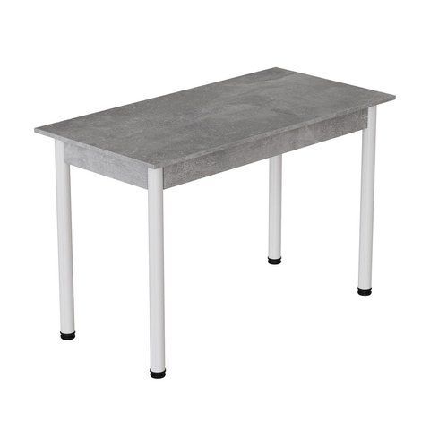 Стіл кухонний Ferrum-decor Беніта 75x120x80 Білий ДСП Бетон 16мм (FRD-105570) FRD-105570 фото