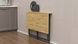 Стол раскладной Морис 900 Ferrum-decor 750x900x500 Черный металл ДСП Дуб Артизан 16 мм (FRD-107316) FRD-107316 фото 12