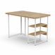Стол письменный Кевин Ferrum-decor 75x100x70 Белый металл ДСП Дуб Евок Прибрежный 32 мм (FRD-108067) FRD-108067 фото 2