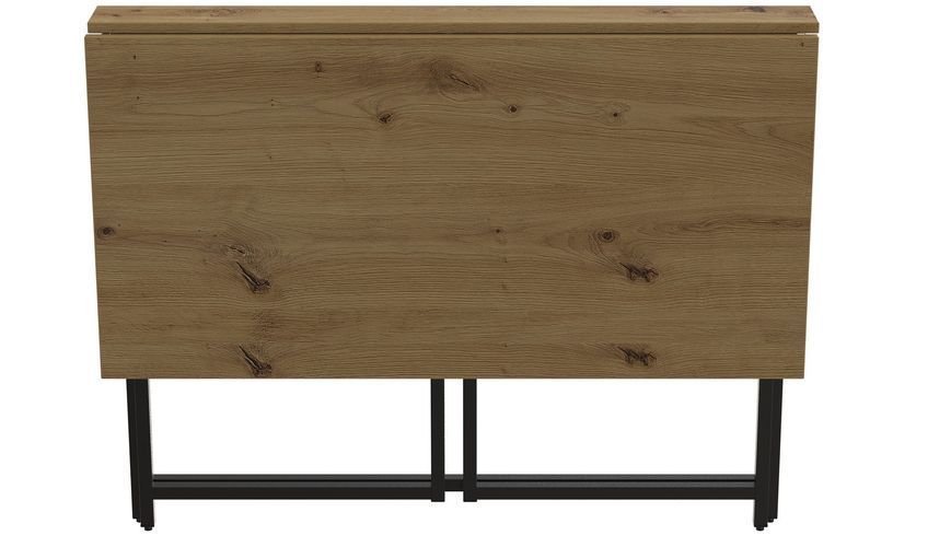 Стол раскладной Морис 900 Ferrum-decor 750x900x500 Черный металл ДСП Дуб Артизан 16 мм (FRD-107316) FRD-107316 фото