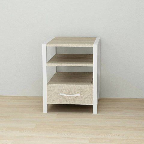 Тумба універсальна Ferrum-decor Вів'єн 1/1 50x41x40 білий ДСП Дуб Сонома 16мм (FRD-104148) FRD-104148 фото