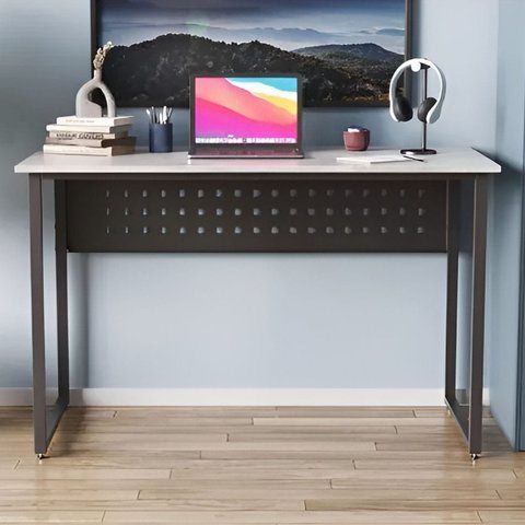 Стол письменный Майк Ferrum-decor 75x120x70 Черный металл ДСП Бетон 32 мм (FRD-106534) FRD-106534 фото