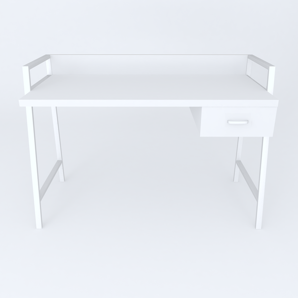 Письмовий стіл Ferrum-decor Комфорт 750x1200x600 Білий метал ДСП Біле 32 мм (FRD-103457) FRD-103457 фото