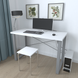 Письменный стол Ferrum-decor Драйв 750x1000x700 Серый металл ДСП Белое 16 мм (FRD-103157) FRD-103157 фото 1