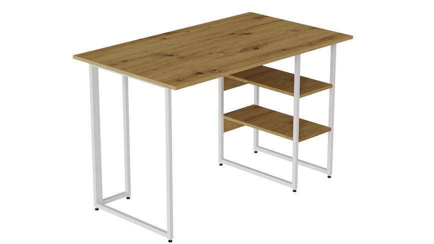 Комп'ютерний стіл Ferrum-decor Кевін 75x120x60 білий ДСП Дуб Артизан 32 мм (FRD-107217) FRD-107217 фото