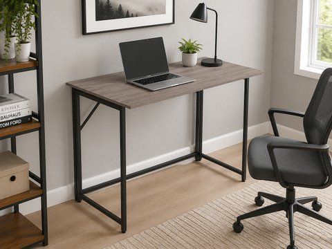Стіл-трансформер розкладний Слай Ferrum-decor 75x100x60 Чорний метал ДСП Дуб Кремона Канолло 16 мм (FRD-107819) FRD-107819 фото