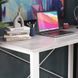 Письмовий стіл Ferrum-decor Драйв 750x1400x600 Білий метал ДСП Бетон 32 мм (FRD-103358) FRD-103358 фото 4
