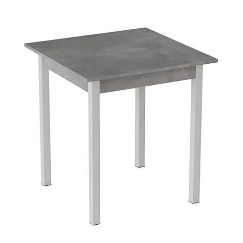 Стіл кухонний Ferrum-decor Дієго 75x70x70 Білий ДСП Бетон 16мм (FRD-105573) FRD-105573 фото