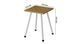Табурет Ferrum-decor 430x320x320 Білий метал ДСП Дуб Артизан 16 мм (FRD-106919) FRD-106919 фото 1