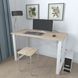 Письмовий стіл Ferrum-decor Драйв 750x1400x700 Білий метал ДСП Дуб Сонома 16 мм (FRD-103209) FRD-103209 фото 4