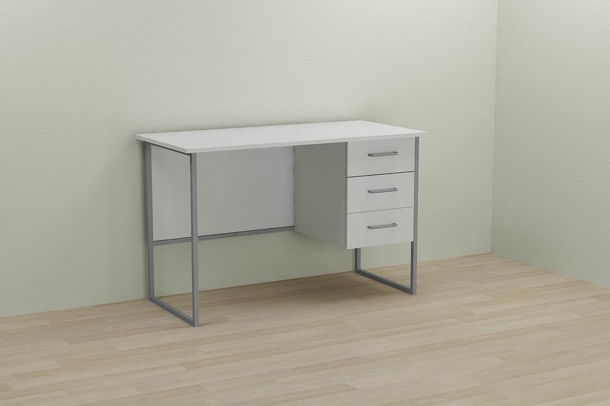 Письменный стол Ferrum-decor Гарри 75x120x60 серый ДСП Белое 16мм (FRD-101451) FRD-101451 фото