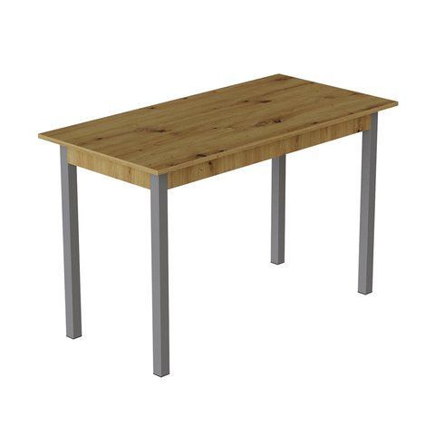 Стіл кухонний Ferrum-decor Маріо 75x120x60 Сірий ДСП Дуб Артизан 16мм (FRD-105725) FRD-105725 фото