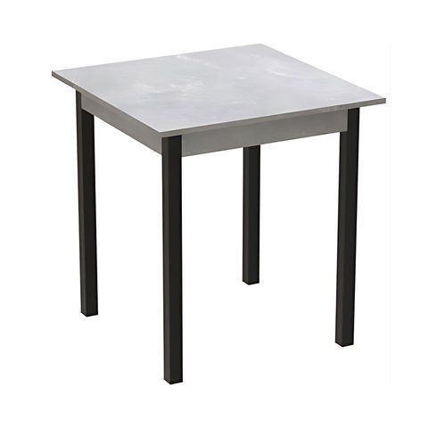 Стіл кухонний Ferrum-decor Дієго 75x70x70 Чорний ДСП Бетон 16мм (FRD-105575) FRD-105575 фото