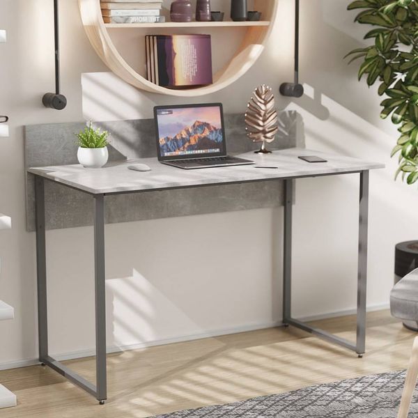 Стіл письмовий Скай Ferrum-decor 75x100x60 Сірий метал ДСП Бетон 32 мм (FRD-106656) FRD-106656 фото