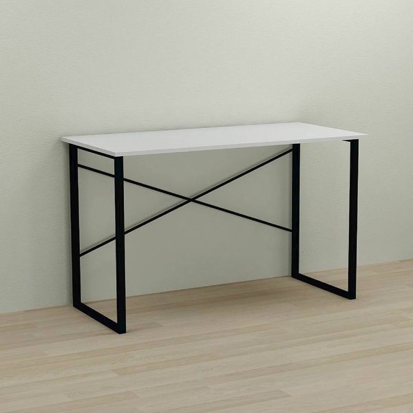 Письмовий стіл Ferrum-decor Дейв 75x120x70 чорний ДСП Біле 16мм (FRD-102003) FRD-102003 фото