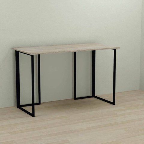 Письмовий стіл Ferrum-decor Ханна 75x140x70 чорний ДСП Дуб Сонома 16мм (FRD-103522) FRD-103522 фото