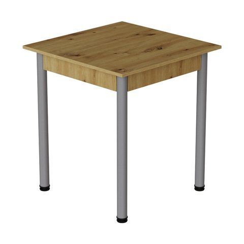 Стіл кухонний Ferrum-decor Агата 75x80x80 Сірий ДСП Дуб Артизан 16мм (FRD-105677) FRD-105677 фото