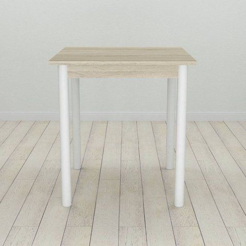 Стол кухонный Ferrum-decor Агата 75x70x70 Белый ДСП Сонома 16мм (FRD-106240) FRD-106240 фото