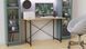 Стіл письмовий Line Лайт Ferrum-decor 750x1000x500 Чорний метал ДСП Дуб Артизан 16 мм (FRD-104841) FRD-104841 фото 6
