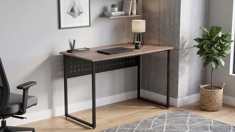 Стіл письмовий Майк Ferrum-decor 75x100x60 Чорний метал ДСП Дуб Кремона Канолло 16 мм (FRD-108189) FRD-108189 фото