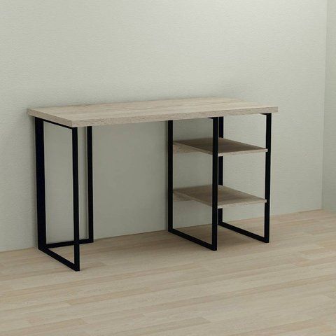 Письменный стол Ferrum-decor Кевин 76x100x70 черный ДСП Дуб Сонома 32мм (FRD-103824) FRD-103824 фото