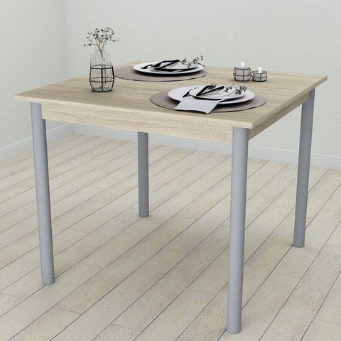 Стол кухонный Ferrum-decor Агата 75x80x80 Серый ДСП Сонома 16мм (FRD-106252) FRD-106252 фото