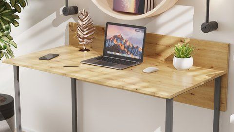 Комп'ютерний стіл Ferrum-decor Скай 75x120x60 сірий ДСП Дуб Артизан 16 мм (FRD-106975) FRD-106975 фото