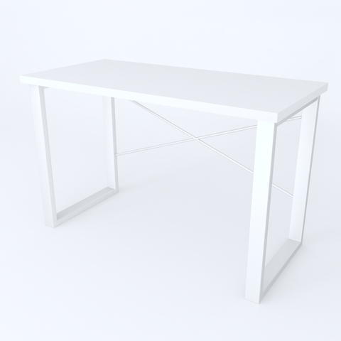 Письмовий стіл Ferrum-decor Драйв 750x1400x700 Білий метал ДСП Біле 32 мм (FRD-103415) FRD-103415 фото