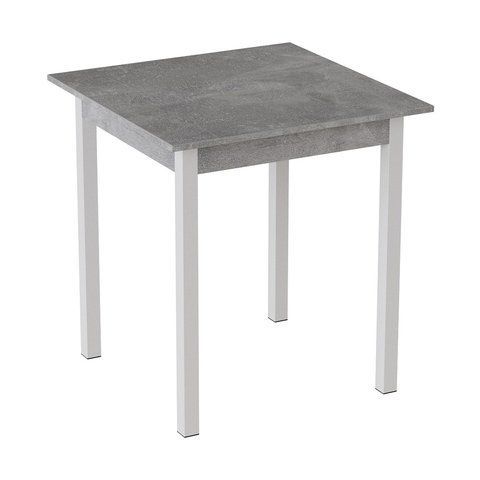 Стіл кухонний Ferrum-decor Дієго 75x90x90 Білий ДСП Бетон 16мм (FRD-105579) FRD-105579 фото