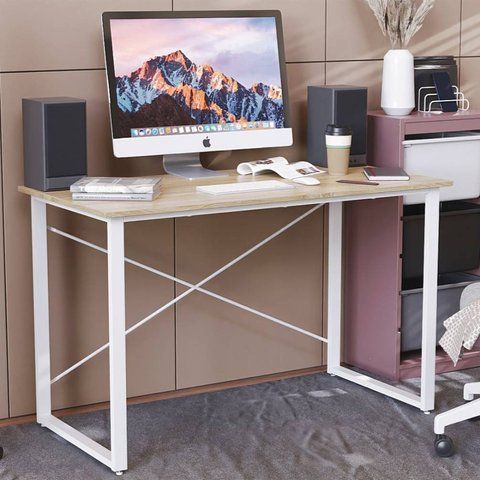 Письмовий стіл Ferrum-decor Дейв 75x140x60 білий ДСП Дуб Сонома 16мм (FRD-102157) FRD-102157 фото
