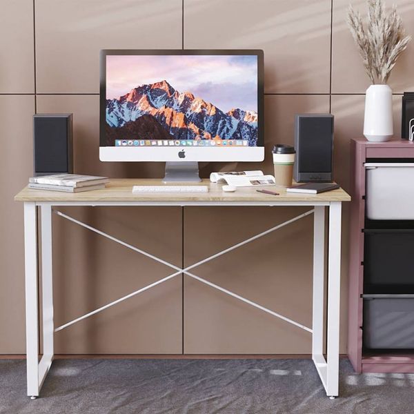 Письмовий стіл Ferrum-decor Дейв 75x140x60 білий ДСП Дуб Сонома 16мм (FRD-102157) FRD-102157 фото
