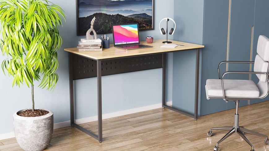 Комп'ютерний стіл Ferrum-decor Майк 75x140x60 чорний ДСП Дуб Артизан 16 мм (FRD-107125) FRD-107125 фото