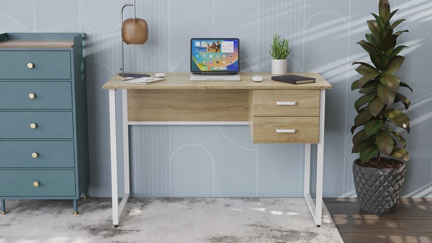 Письменный стол Ferrum-decor Гарри 76x120x60 серый ДСП Дуб Сонома 32мм (FRD-101457) FRD-101457 фото
