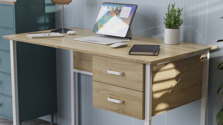 Письменный стол Ferrum-decor Гарри 76x120x60 серый ДСП Дуб Сонома 32мм (FRD-101457) FRD-101457 фото