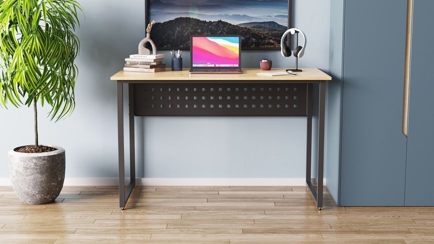 Комп'ютерний стіл Ferrum-decor Майк 75x140x60 чорний ДСП Дуб Артизан 16 мм (FRD-107125) FRD-107125 фото