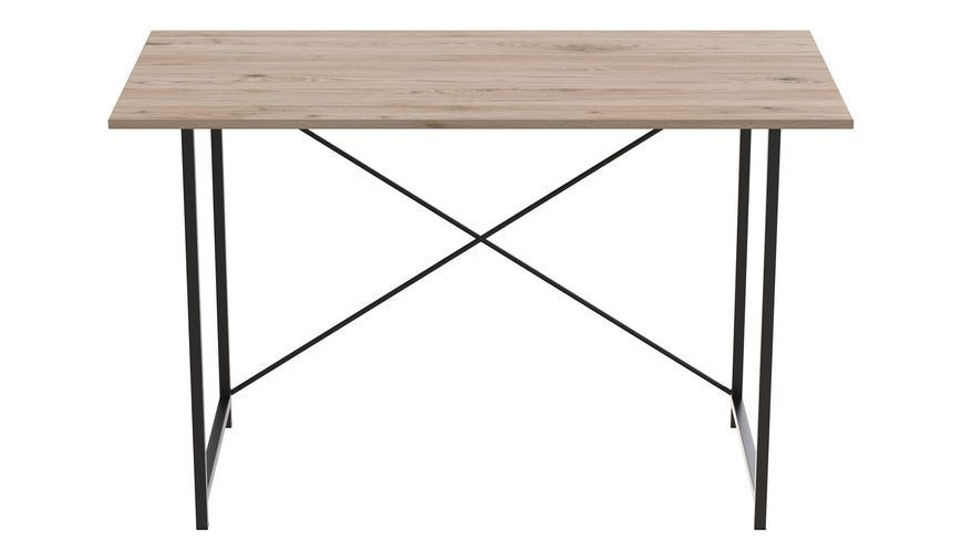 Стіл письмовий Line Лайт Ferrum-decor 750x1000x600 Чорний метал ДСП Дуб Сан-Марино 16 мм (FRD-104844) FRD-104844 фото