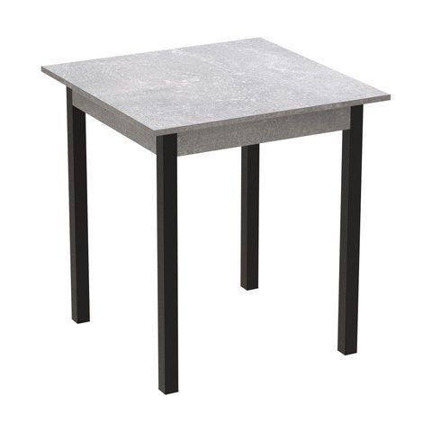Стіл кухонний Ferrum-decor Дієго 75x90x90 Чорний ДСП Бетон 16мм (FRD-105581) FRD-105581 фото